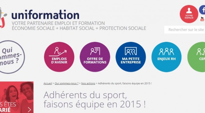OPCA officiel et unique pour la branche SPORT