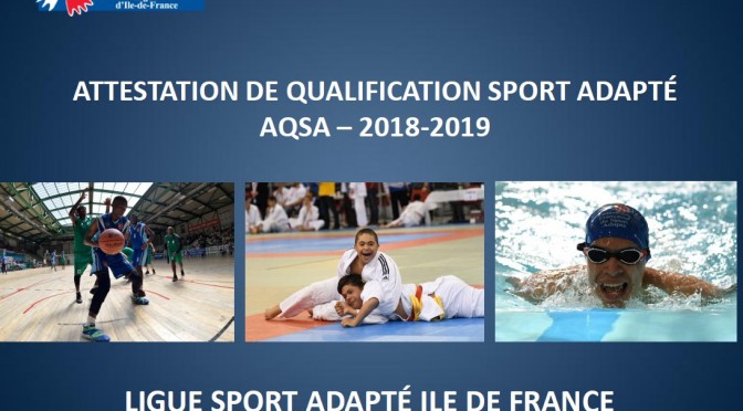 Sport Adapté => formations 2018/2019 sur Paris