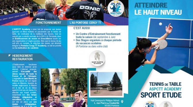 Nouvelle Section Sportive Scolaire =>  Cergy-Pontoise AS