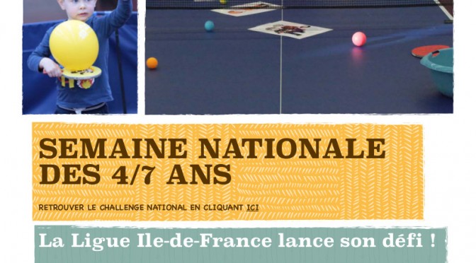 SEMAINE NATIONALE DES 4/7 ANS – 03 AU 09 JUIN 2019
