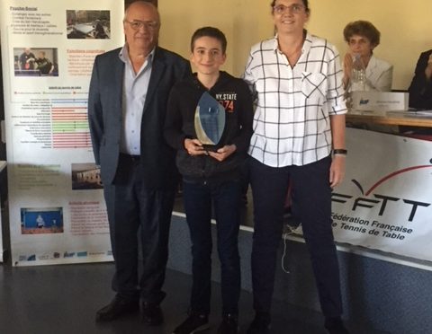 RÉCOMPENSE JEUNE ARBITRE A.G. 21 SEPTEMBRE 2019 – MAXIME COURTEAUX, MEUDON A.S.