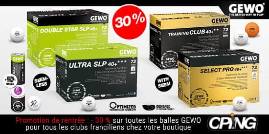 RÉDUCTION CHEZ NOTRE PARTENAIRE GEWO !