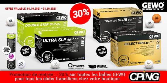 PROLONGATION JUSQU&rsquo;AU 30/11 de la promotion